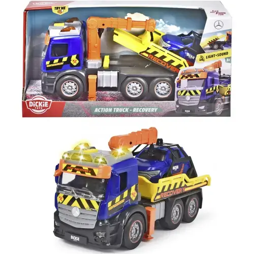 Camion de remorcare Dickie Toys, cu lumini si sunete, 26 cm