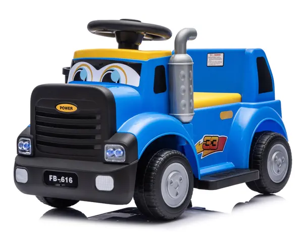 Camion electric multifunctional 2 in1 Lightning 33 pentru copii 18-36 luni, 30W 6V, culoare dark blue