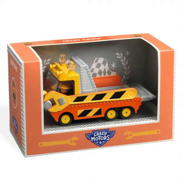 Camion metalic cu platforma gilsanta Crazy Truck,12.5x7x6 cm