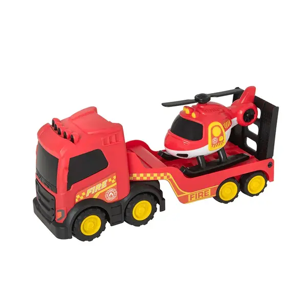 Camion transportator de pompieri cu elicopter HTI Teamsterz