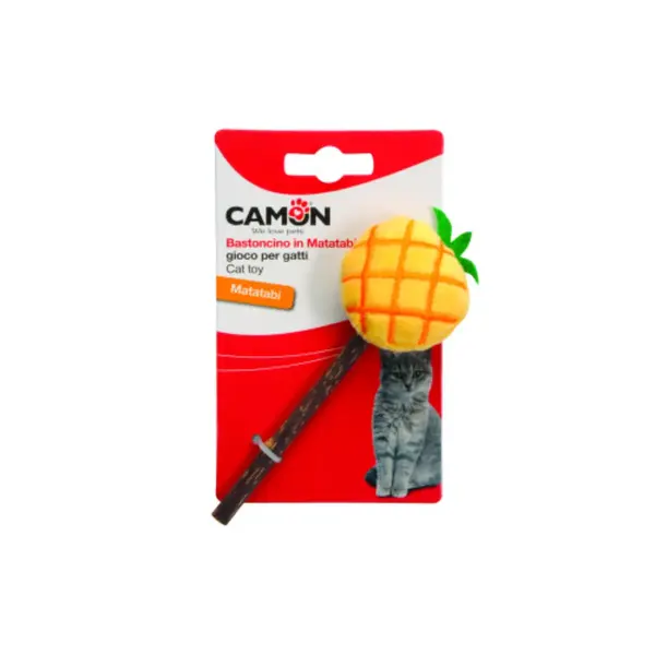 CAMON Matabi Fructe, jucărie stimulare pândă pisici, activități fizice, textil, diverse culori, 14cm, 1buc