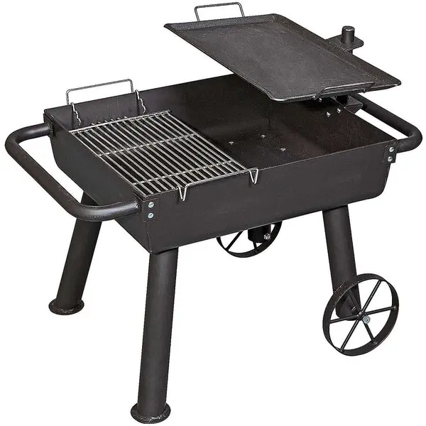 Camp Chef Gratar de campanie pe carbuni Cook Wagon Camp Chef CC-FPGG, grila otel, tava fonta
