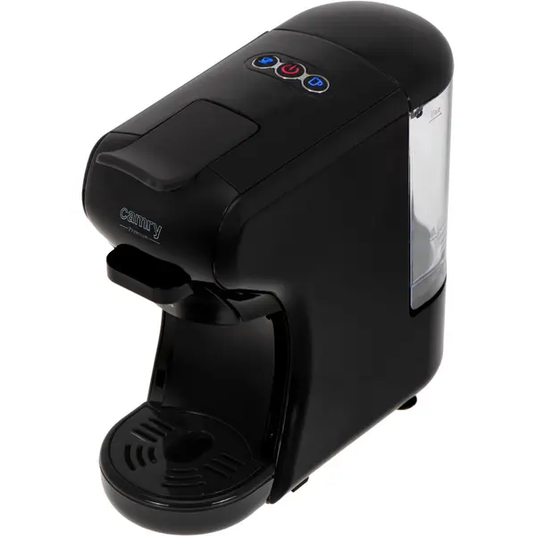 CAMRY Espressor Camry CR 4414bb, 1450 W, 19 bari, rezervor apa 0.6 L, multi-capsule, 9 adaptoare, Negru