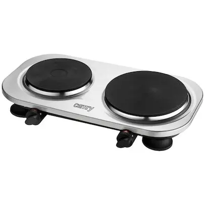 CAMRY Plita electrica CAMRY CR 6511, 2 arzatoare, Control mecanic, Putere 2500 W, inox