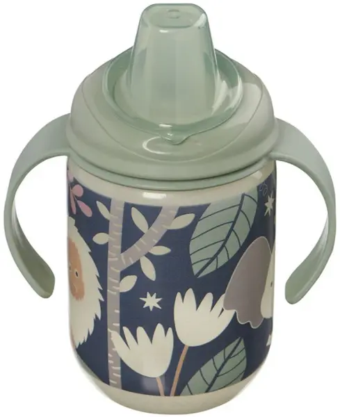 Cana anti-vărsare cu cioc moale Vital Baby - Carcasă luminoasă, verde, 350 ml