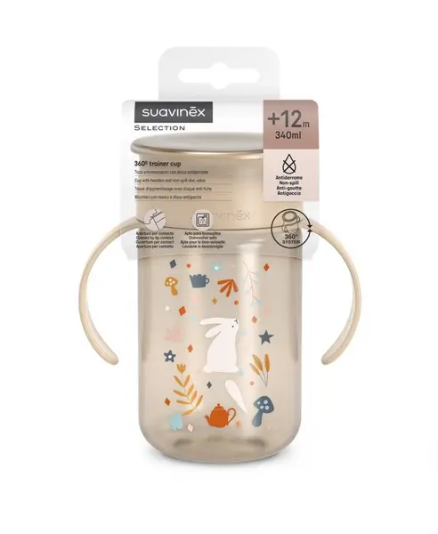 Cana anti-varsare Suavinex Wonder bej 340 ml