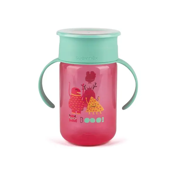 Cana anticurgere 360 de grade Suavinex Grade Roz Boo | 340 ml