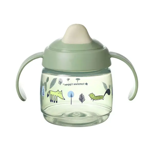 Cana antivarsare cu cioc moale Tommee Tippee Superstar 190 ml 4 luni + Green