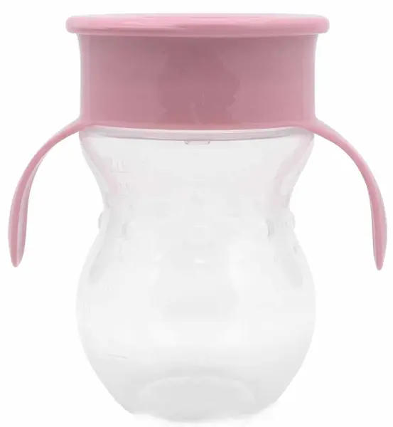Cană antivărsare Lorelli - 360°, 270 ml, roz