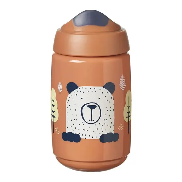 Cana antivarsare Tommee Tippee Superstar 390 ml 12 luni + Orange