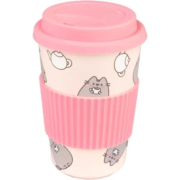 Cana Ceramica cu Capac Pusheen Moments