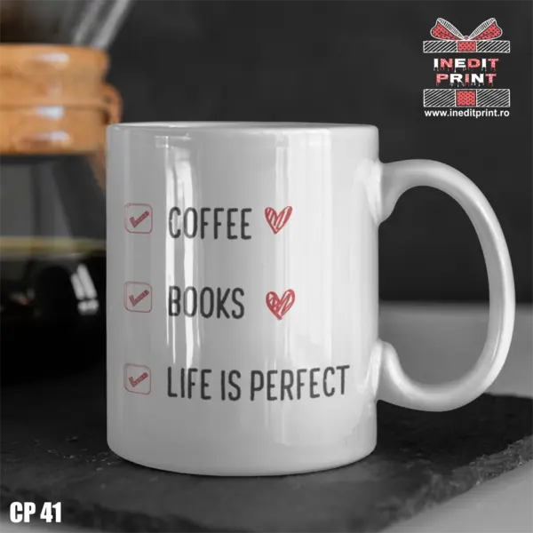 Cana Coffee, Books, Life is perfect CP41