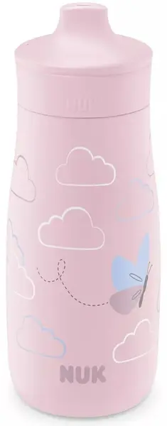 Cană cu cioc tare NUK - Mini-Mi, PP, 300 ml, Butterfly