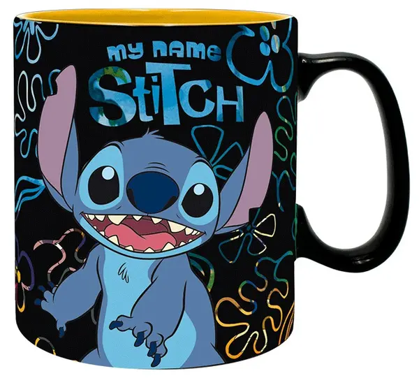Cană cu efect termic ABYStyle Disney: Lilo & Stitch - My Name Stitch
