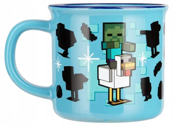 Cană cu efect termic Paladone Games: Minecraft - Chicken Jockey