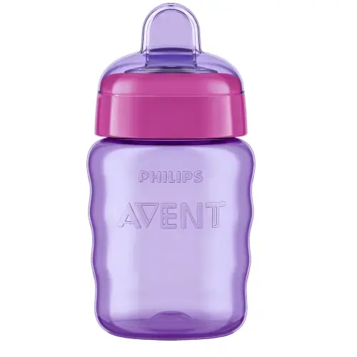 Cana cu tetina de formare Philips-AVENT, 260ml, 9luni+, Mov