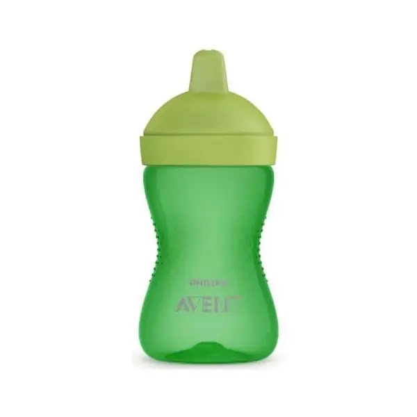 Cana cu tetina dura Philips Avent, +18 luni, verde, 300 ml, SCF804/03, Philips