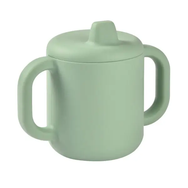 Cana de antrenament silicon Beaba Sage Green