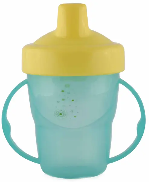 Cană de tranziție cu mânere și vârf tare Lorelli Baby Care - 210 ml, verde