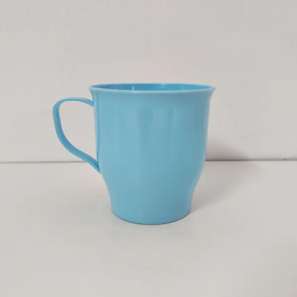 Cana din plastic, portocaliu, fara personalizare CP134 Albastru