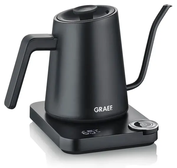 Cana electrică Graef - GK502 Pour-Over, 1200W, 0,9 l, negru