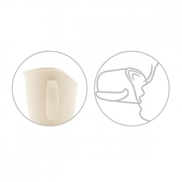 Cana ergonomica Babyono 120 ml bej