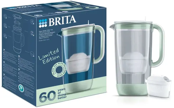 Cană filtrantă BRITA - Glass 1050452, MAXTRA PRO, albastru deschis