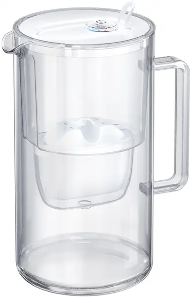 Cană filtrantă pentru apă Aquaphor - Glass, 2.5 l, sticlă, alb