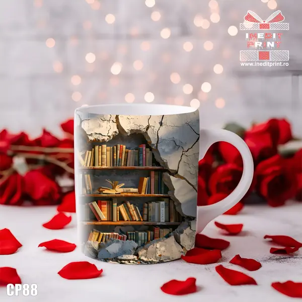 Cana LIBRARY CP88 Termosensibilă roșie