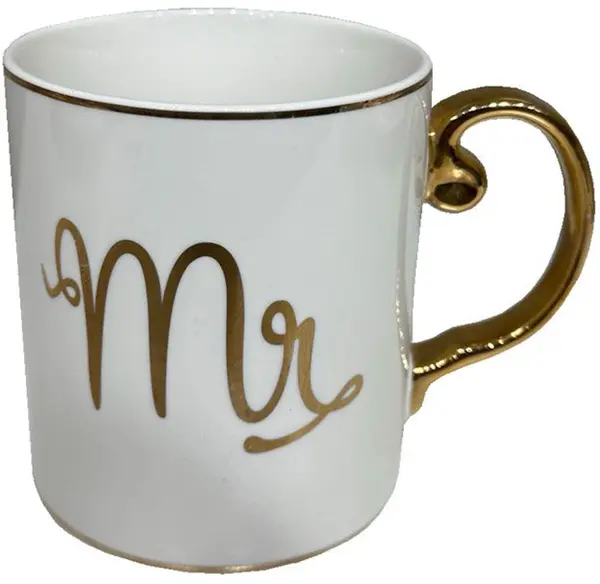 Cană Maison - Mr Love, 310 ml, alb
