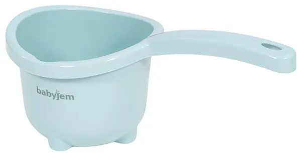 Cană pentru baie Babyjem - Elegant, 1.25 l, albastru deschis