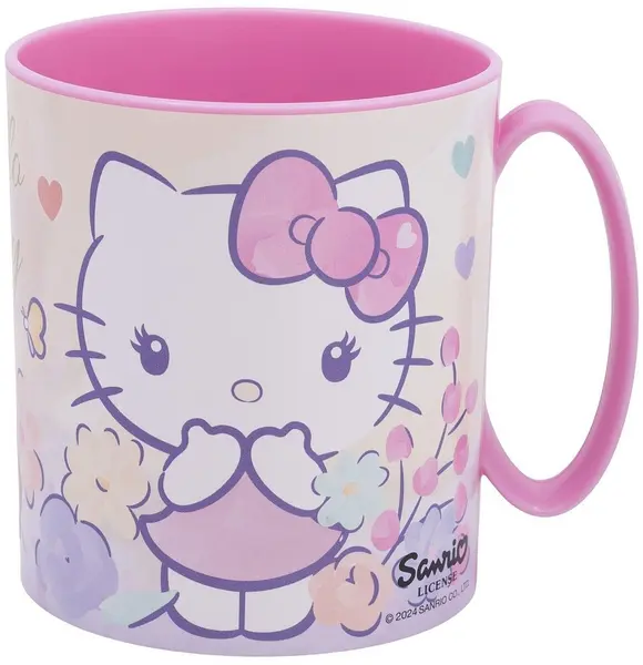 Cană pentru copii pentru cuptor cu microunde Stor Hello Kitty - 390 ml