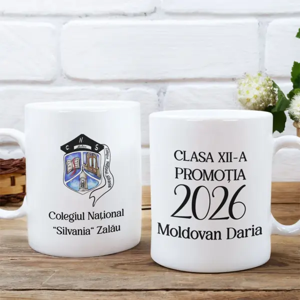 Cana personalizata Absolvent CP174 Termosensibilă neagră