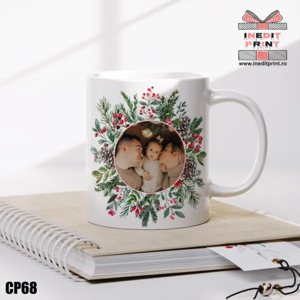 Cana personalizata Craciun Fericit CP68