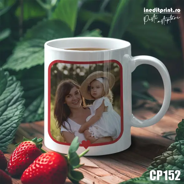 Cana personalizata cu o poza si text CP152 Termosensibila neagra