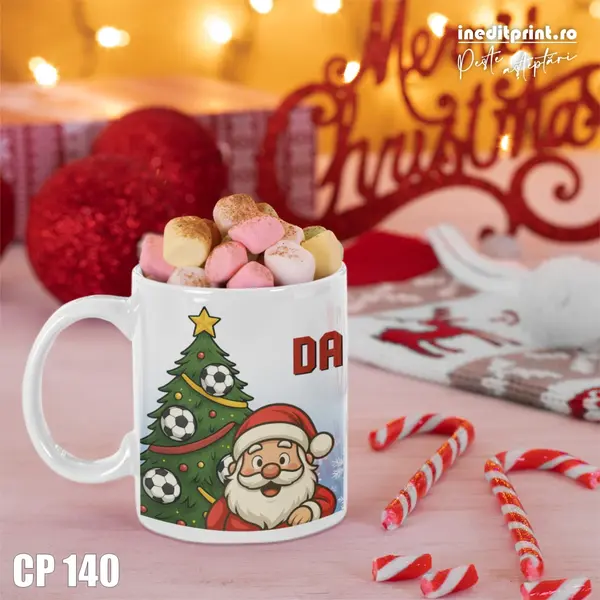 Cana personalizata de Craciun pentru micii fotbalisti - CP140