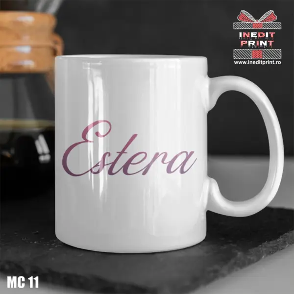 Cana personalizata Nume + verset Filipeni 4:13 MC11 Termosensibila neagra