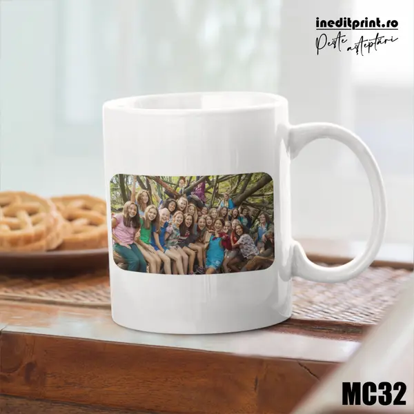 Cana personalizata pentru Tabara MC32 Termosensibilă albastră