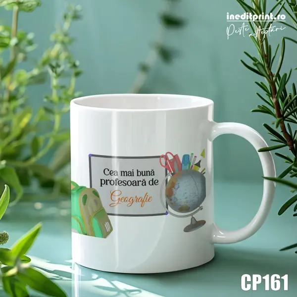 Cana personalizata Profesori de Geografie CP161