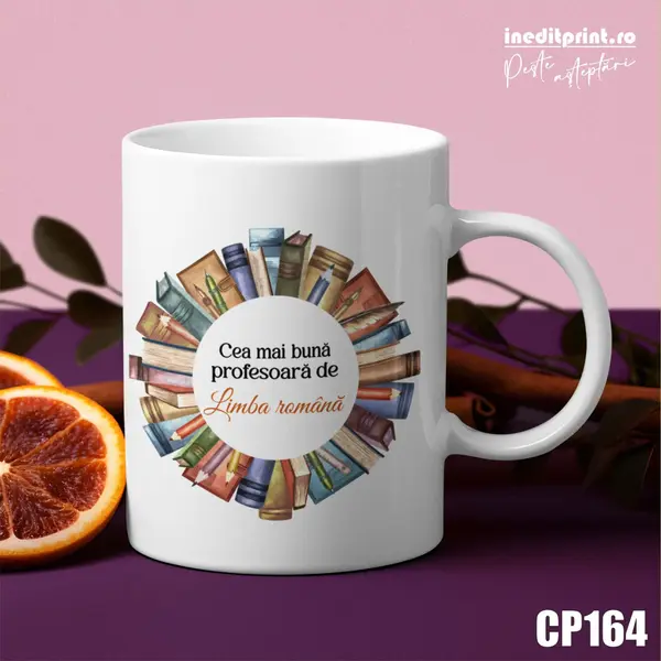 Cana personalizata Profesori de Limba Romana CP164