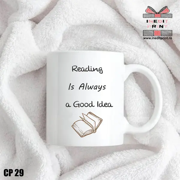 Cana Reading is always a good idea CP29 Termosensibilă roșie