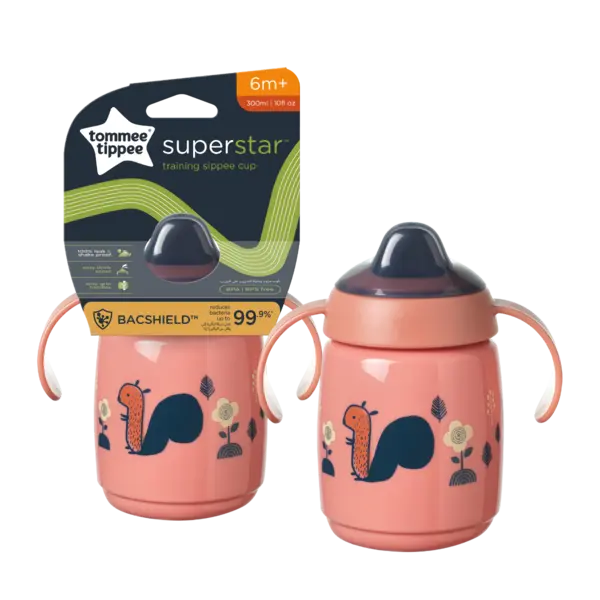 Cana Sippee cu protectie Bacshiled™ pentru +6 luni Roz, 300ml, Tommee Tippee