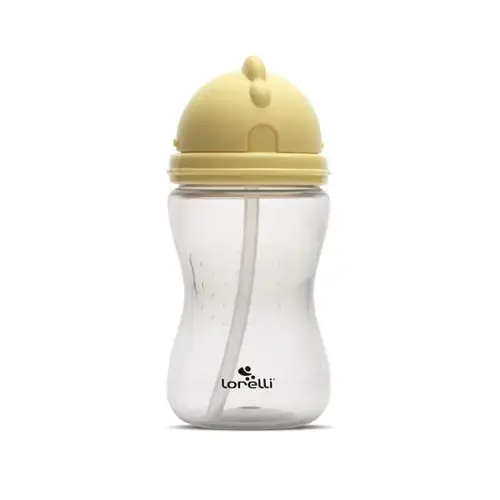 Cana sport Lorelli, cu pai moale si flexibil, capac de protectie rotativ, 300 ml, Galben