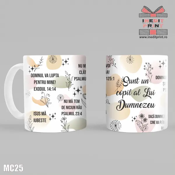 Cana Sunt un copil al Lui Dumnezeu MC25 Alb
