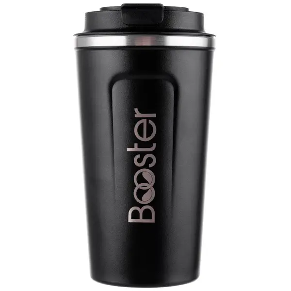 Cana termica Booster, 510 ml, Negru