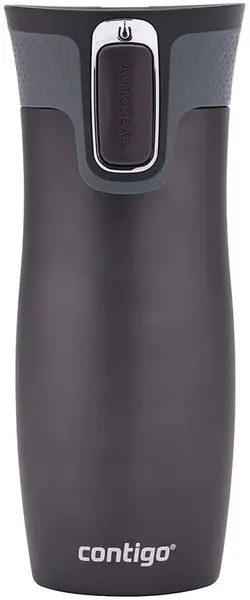 Cană termică Contigo West Loop - Neagra, 470 ml