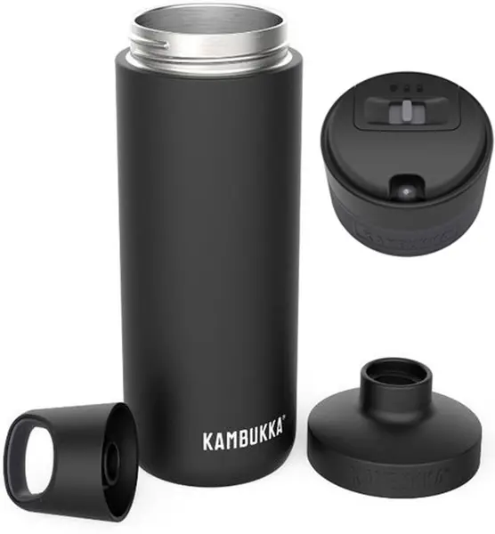 Cană termică Kambukka Etna - Cu capac termic Reno, 500 ml, negru mat