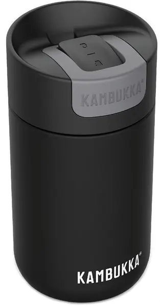 Cană termică Kambukka Olympus - Negru-smoala, 300 ml