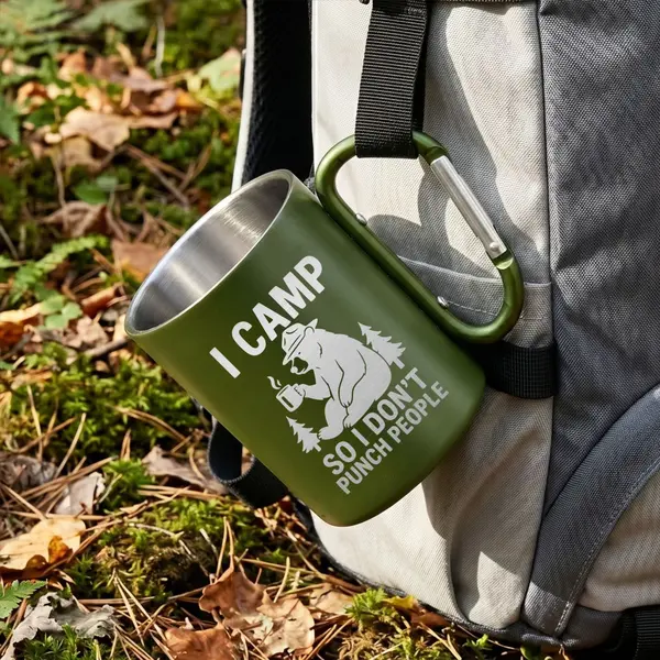 Cana Termica metalica NASIK Personalizata Camping CP167 Verde