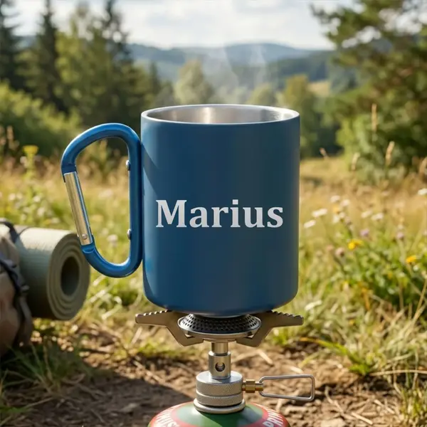 Cana Termica metalica NASIK Personalizata Nume CP169 Albastru
